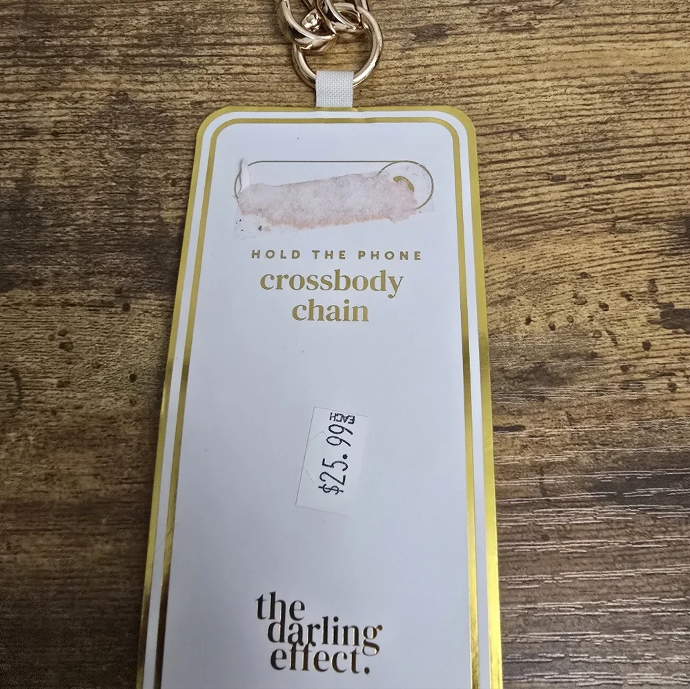 New The Darling Effect Mustard Crossbody Chain For You Phone
